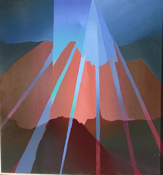 “Imagen LF” (2002) de ROBINSON MORA. Óleo sobre tela. 122,5 x 114,5 cm