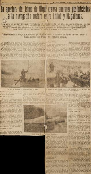 La apertura del Istmo de Ofqui creará enormes posibilidades a la navegación costera entre Chiloé y Magallanes