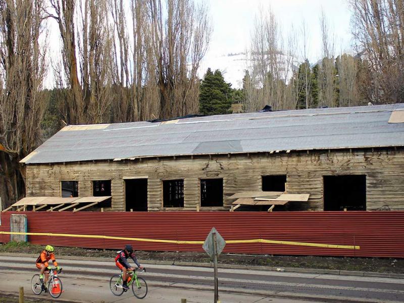 Pulpería durante su restauración